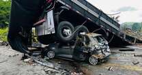 Fireball carnage with 38 dead as bus blows tyre and smashes into lorry in Brazil