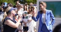 Kate Middleton surprises tennis fans in Wimbledon queue in unannounced visit to tournament
