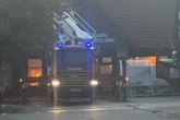 Flames engulf Thurmaston Shopping Centre as roof collapses and firefighters swarm