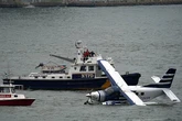 Eight rescued after seaplane crashes into New York City's East River