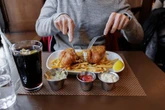 Foodie left baffled by Northern food combo as he visit fish and chip shop