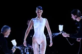 Paris Fashion Week sexiest stunts from Bella Hadid's spray on dress to ditching trousers