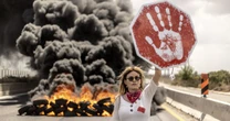 Fiery protests in Israel pictured amid demands for hostage release deal