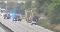 LiveM25 closure LIVE: Major UK motorway rush hour chaos as fire rips through lorry
