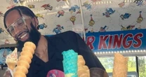 Famous ice cream seller pictured serving customers before being stabbed to death