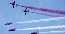 LiveRed Arrows flight path LIVE: Where Falmouth display can be seen and how to watch