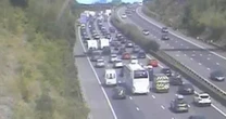 LiveM5 traffic LIVE: Three-HOUR delays and 14 miles of queues over 'structural' emergency