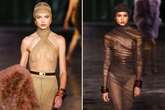 Models bare all in see-through tops as seriously sexy trend hits Paris Fashion Week