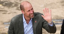 Prince William brushes off Andrew scandal as he breaks cover on historic trip