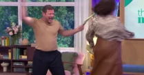 This Morning's Dermot O'Leary left yelling in pain after accident live on air