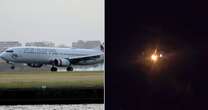 Virgin plane fire: Horror as Boeing 737 engine bursts into flames with 'terrible sound'