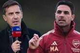 Gary Neville points finger at Mikel Arteta over Arsenal fans' rage at ref Michael Oliver