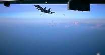 Moment Russian fighter makes 'deliberate and aggressive' move on NATO aircraft