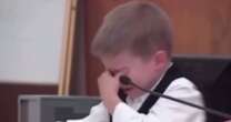 Heartbreaking moment little boy, 7, cries as he reveals his mum murdered his sister