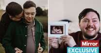 Inside UK man's pregnancy from tests and spotting to c-section and baby joy