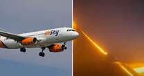 Horror moment plane engine explodes just minutes after takeoff from Romanian airport