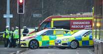 Wythenshawe crash: Car 'lands on pedestrian' as collision causes multiple casualties