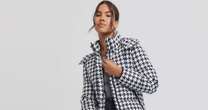 We found a £40 lookalike for Hugo Boss' £230 houndstooth puffer jacket