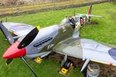 Bloke shocks neighbours after placing a full-size WW2 Spitfire plane in his garden