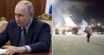 Moment Putin 'death plane' delivers 50 coffins of Russian soldiers killed in Ukraine