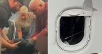 Chaos as Frontier Airlines passengers tie screaming man to seat who punched out window