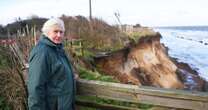 Defiant gran's desperate battle to stop her home from falling into sea - after previous agony