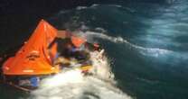 Terrifying images of fishermen in sea after trawler sinks with 4 dead, 6 missing