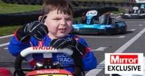 Brave double amputee, 6, dreams of being next Lewis Hamilton after go-karting joy