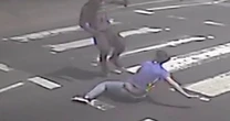 Teen stabbed in front of woman and toddler before witness tries to ram knifeman