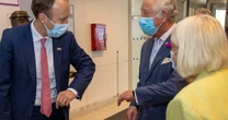 Awkward moment Prince Charles avoids 'hopeless' Matt Hancock's elbow bump