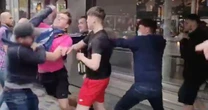 Huge brawl breaks out between Scotland and England fans after 'we hate Scots chant'