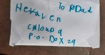 Mum 'overwhelmed' after postman returns daughter's letter to dad 'in heaven'