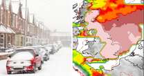 UK weather: New snow maps turn red as chaotic -1C freeze engulfs Britain