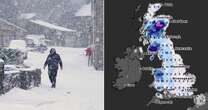 UK snow maps show '5cm per hour' blizzard coming in February with just two regions spared