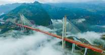 Incredible £111m bridge makes drivers feel like they're flying in the clouds