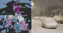 UK snow maps show week long Arctic blast will bury Brits in 11 inches this month