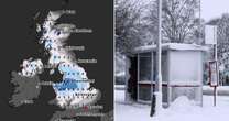 UK snow maps show exact date 700-mile blizzard will bring 11cm and hit most Brits