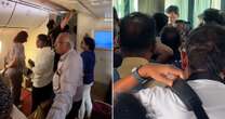 Air India passengers trapped on plane without air con and desperately bang on doors to escape