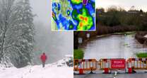 UK weather: New maps show exact time snow blast and rain deluge to hammer country