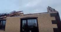 Couple left 'petrified' as Storm Éowyn rips roof from family home in middle of night