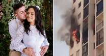 Couple jump out of window in desperate bid to escape 7th-floor inferno with baby boy