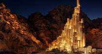 Saudi Arabia unveils vast mountain hotel that looks suspiciously like city from Lord of the Rings