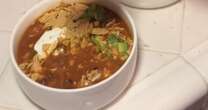 High protein chicken tortilla soup recipe perfect for those trying to stay full