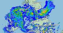 Met Office hour-by-hour weather map as mega amber rain alert smashes Britain