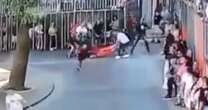 Horror moment elderly lady is gored and killed by out-of-control bullSpain