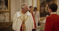 King Charles' sweet joke with Prince George as they prepare for Coronation in new clipKing Charles III
