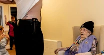 'Cheeky' pensioner celebrates 102nd birthday with 'strippergram' in hilarious photosBirthday party