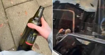 Police arrest man on suspicion of throwing bottle at Man Utd bus before Liverpool clash