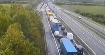 A14 crash: One killed with lorry driver arrested as dual carriageway forced to close