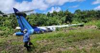 Indonesian plane carrying 42 passengers including governor's wife skids 1.2km off runway